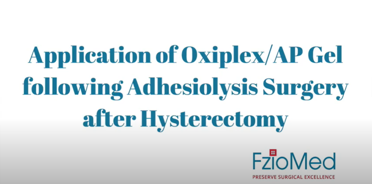 AP Adhesion Barrier Gel application - pelvic adhesions post hysterectomy live surgical video